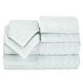 thumbnail image 2 of 6-Piece Cotton Deluxe Plush Bath Towel Set '? Chevron Pattern Plush Sculpted Spa Luxury De, 2 of 4