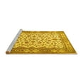 thumbnail image 2 of Ahgly Company Machine Washable Indoor Rectangle Persian Yellow Traditional Area Rugs, 3' x 5', 2 of 4