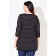 thumbnail image 4 of Catherines Women's Plus Size Shadow Stripe Cardigan, 4 of 6