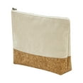 thumbnail image 1 of Xihbxyly Bolsa de Maquillaje de Lona de Algodón, Organizador de Viaje de Corcho Ecológico, Organizador de Cosméticos de Gran Capacidad, Elegante Artículo de Viaje, Regalo Ideal para Amantes de La Bel, 1 of 2