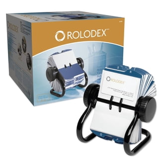 Rolodex Colored Open Rotary Business Card File with 24 Guides