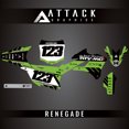 thumbnail image 2 of Attack Graphics Custom Renegade Complete Bike Graphics Kit for Kawasaki KX85 2023, 2 of 4