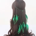 thumbnail image 2 of Diadema bohemia para mujer, tocado vintage, diadema para mujer, accesorio para el cabello con borlas de pavo real, diadema bohemia, 2 of 4