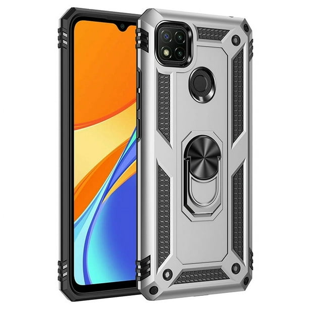 Funda de teléfono para Xiaomi Redmi 9C y Redmi 10 A de Uso Rudo Shockproof + Cristal 9D