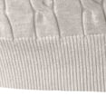 thumbnail image 5 of TOUMENY Men Winter Half Zip Sweater Casual Soft Comfy Knit Pullover Long Sleeve Solid Slim Crew Neck Basic Warm Fall Tops Beige XXXL, 5 of 7