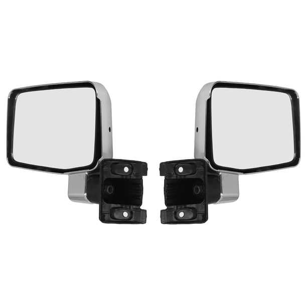 Conjunto De Espejo Trasero Cromado, Espejo Retrovisor Plateado Cromado Convexo Resistente Y Fácil De Instalar Para Vehículo