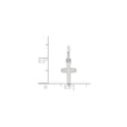 thumbnail image 3 of Sterling Silver Cross Pendant Necklace for Men and Women Minimalist Modern Design Simple Faith Jewelry for Daily Wear Unisex Layered Look with Sleek Slender Charm, 3 of 6