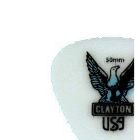 Clayton Acetal Standard Guitar Picks - 0.50mm - 72 Pack