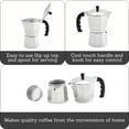 thumbnail image 2 of Cafetera con estufa IMUSA 12 tazas de aluminio fundido, 2 of 8