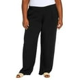 thumbnail image 3 of Three Dots Women's Elastic Pull On Pant with Pockets, Green, Large, 3 of 10