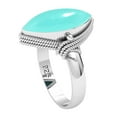 thumbnail image 2 of Natural Aqua Chalcedony Women Jewelry 925 Sterling Silver Ring, 2 of 9