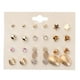 thumbnail image 4 of 12 pares de aretes de de cristal con forma de estrella para damas y niñas Yuyangstore Set de aretes de fruta, 4 of 7