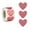 pink, variant on ALFEUND Heart Stickers - 500 pcs 1.5inch Valentines Day Heart Stickers Glitter Colored Heart-Shaped Sticker for Kid Reward Classroom Self-Adhesive Love Incentive Sticker for Birthday Wedding