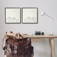 thumbnail image 2 of Stupell Industries I Love You More Most Romantic Sentiment Typography Graphic Art Black Framed Art Print Wall Art, Set of 2, Design by Daphne Polselli, 2 of 7