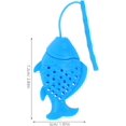 thumbnail image 2 of Artibetter Tea Strainer Silicone Strainer Silicone Tea Infuser Tea Filter Infuser Tea Maker Leaf Tea Fish Shape, 2 of 8