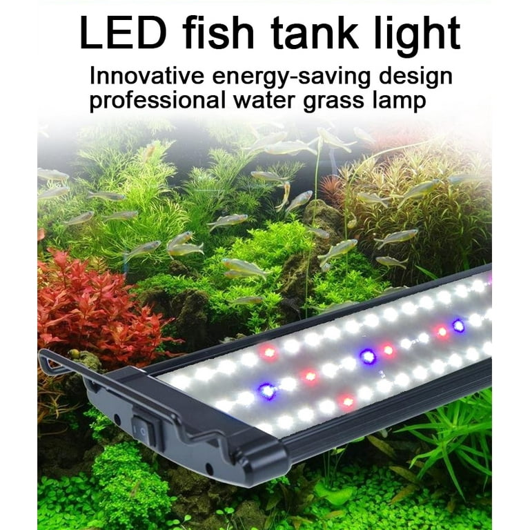 24 Inch 60cm LED Light Aquarium Fish Tank 0.2W Full Spectrum Plant Marine 