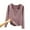 Purple, variant on Women Autumn/Winter Solid Color Body Fit Square Neck Long Sleeve Thermal Top Mens Long Sleeve Thermal Tops Boys Thermal Long Sleeve Shirts Women Thermal Top Small Mens Small Thermals Ski
