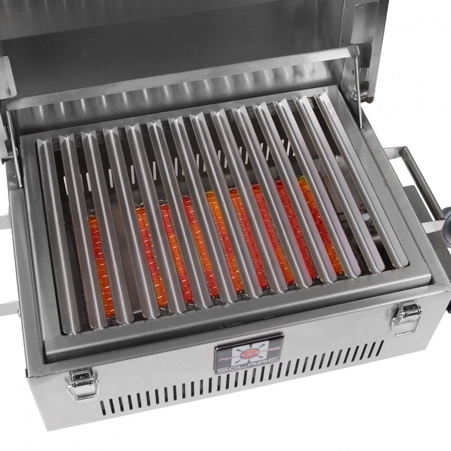 Solaire SOL-IR17BWR Portable Infrared Gas Grill With Free Carrying Bag & Warming Rack, Stainless Steel - image 2 of 6