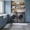 Blue, variant on Chenille Bathroom Rugs Sets 2 Piece, Non Slip Washable Bath Mats Set | Absorbent Bathroom Mat Set, Soft Bath Rugs, Ultra Plush Bath Mat and U-Shaped Contour Toilet Rug Set for Showe