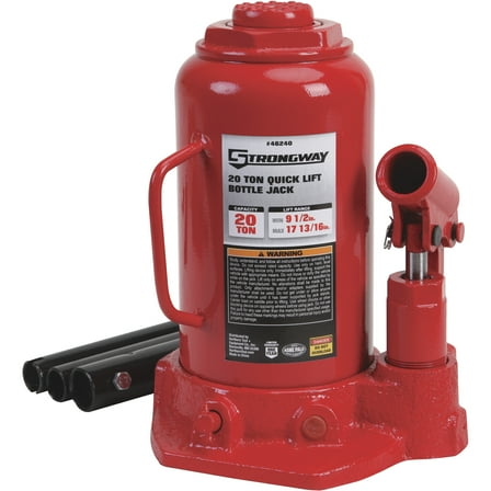 Strongway 20-Ton Hydraulic Quick-Lift Bottle Jack