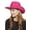 Hot Pink, variant on Top Headwear Glitter Sequin Trim Cowboy Hat, Hot Pink