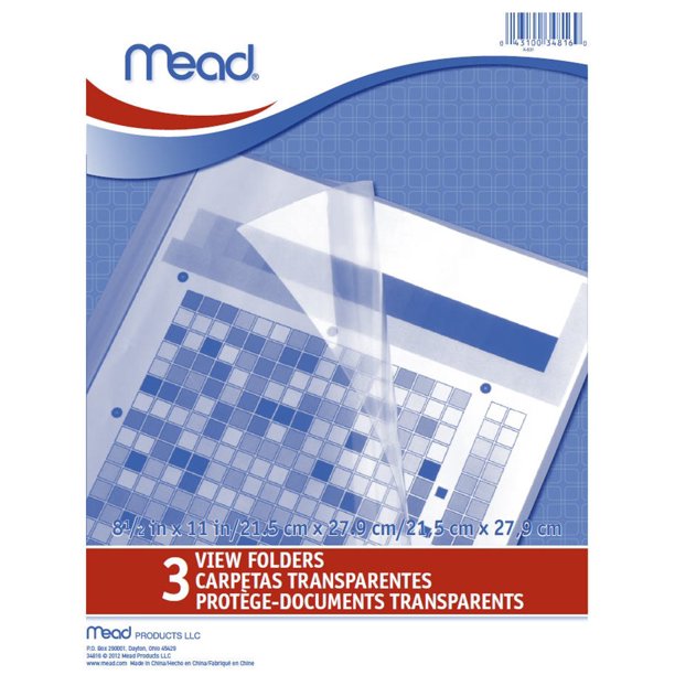 Mead View Folder 3 Pack