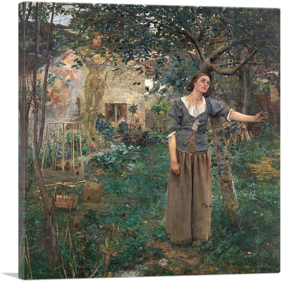 ARTCANVAS Joan Of Arc 1879 Canvas Art Print by Jules Bastien-Lepage - Size: 18" x 18" (0.75" Deep)
