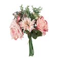 thumbnail image 4 of Ramo artificiales románticas Flores de boda Ramo de simulación de seda de champán decorativo para accesorios de fotos Decoración para el Rosado Macarena Ramo de simulación, 4 of 6