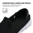 thumbnail image 4 of Eloshman Womens Shoes Casual Slip On Comfortable Loafers Walking Running Sneakers Black 4.5, 4 of 7