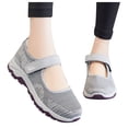 thumbnail image 3 of kamemir Walking Sneakers for Women Women's Walking Shoes Slip on Breathable Sneakers(Gray,7.5), 3 of 7
