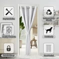 thumbnail image 6 of Geometry Triangle Sky Cloud Door Curtains for Doorway Closet Curtain for Living Room Bedroom Blackout Grommet Doors Cover r, 6 of 7