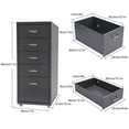 thumbnail image 5 of Miumaeov Metal Storage Cabinet Tall Garage Cabinet with Wheel & 5 Drawers for Home Office, 5 of 24