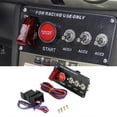thumbnail image 3 of Car 12V Racing Car Ignition Switch Panel Engine Start Stop Ignition Push Buttons Toggle Switch Panel, 3 of 5