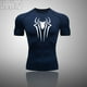 thumbnail image 3 of Camiseta de compresión para hombre, camiseta de manga corta de secado rápido, para Fitness, gimnasio, superhéroe, deporte, correr, Rashgard, nueva, 3 of 3