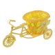 thumbnail image 2 of Cesta de flores artificiales para bicicleta, jarrón, cesta de almacenamiento de escritorio, regalos, forma de bicicleta Amarillo, 2 of 9