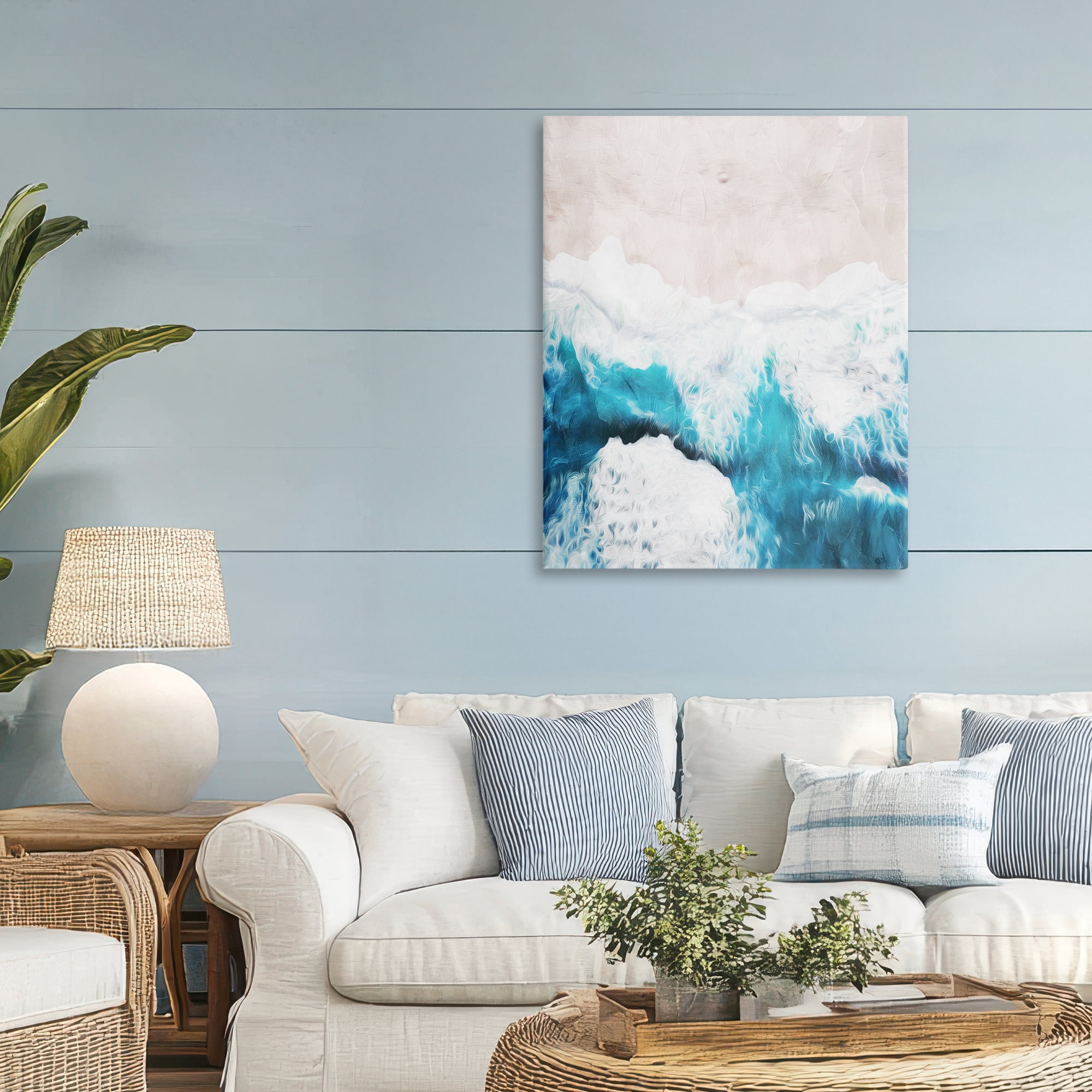 Stupell Industries On The Beach Aerial Canvas Wall Art, design by Milli Villa