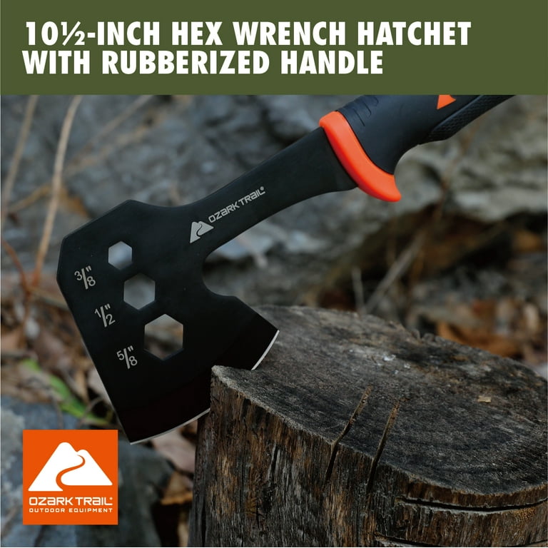 Ozark Trail Camping Tool Set with Hammer, Axe, Flashlight, Knives
