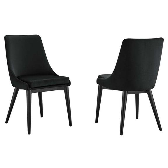 Viscount Accent Performance Velvet Dining Chairs - Set of 2-EEI-5816