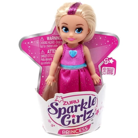 Sparkle Girlz Princess Blonde with Pink Dress Mini Doll