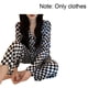 thumbnail image 2 of Conjunto de pijama de mujer de 2 piezas, ropa de dormir, ropa de estar por casa, manga larga, botones, 2 of 5