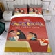 thumbnail image 4 of La Nueva Escuela del Emperador Conjunto de sábanas temático, trío de piezas, cómodo y amigable con la piel, diseño único, regalo de decoración para el hogar para familiares, amigos y fans,135cm *200cm, 4 of 6