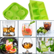 thumbnail image 4 of Molde de bandeja de hielo de 2 piezas - Bola de hielo verde de 4 agujeros + bandeja de hielo verde de 6 rejillas - sin cubierta de silicona para bandeja de hielo MFZFUKR CPB-US-CJZ125-4, 4 of 5