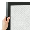 thumbnail image 4 of PinPix 22x15 Custom Cork Bulletin Board Peaks Modern Pattern White Grey Poster Board Has a Fabric Style Canvas Finish, Framed in Peaks Modern Pattern White Grey, by ArtToFrames (PinPix-1795), 4 of 6