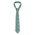 thumbnail image 1 of XMXY Green Dreamy Cloud Graffiti Mens Necktie Ties , Geometric Line Stripes Formal Bussiness Wedding Party Printed Tie, 1 of 9