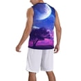 thumbnail image 2 of Sikiie Dreamy Colorful Starry Sky Basketball Jersey Reversible Men's Mesh Athletic Sports Shirts Training Practice S-4XLMedium, 2 of 6