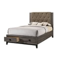 thumbnail image 1 of Avantika Lit Grand avec Rangement en Tissu et Chêne Gris Rustique, 1 of 2