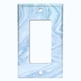 thumbnail image 5 of Metal Light Switch Plate Outlet Cover (Image of Marble Baby Blue MAR013), 5 of 13