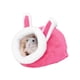 thumbnail image 2 of Nido de hámster erizo para mascotas, minicasa para dormir de animales (conejo rosa), 2 of 5