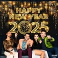thumbnail image 4 of Telón de fondo KatChon Happy New Year 2025 72 x 44 pulgadas con pancarta, 4 of 7