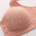 thumbnail image 3 of YWDJ Bras for Women Front Closure Push up Wirefree Comfort Straps Support Bralette Breathable Soft Bra for All Shapes Sagging Breasts Pink 42, 3 of 5